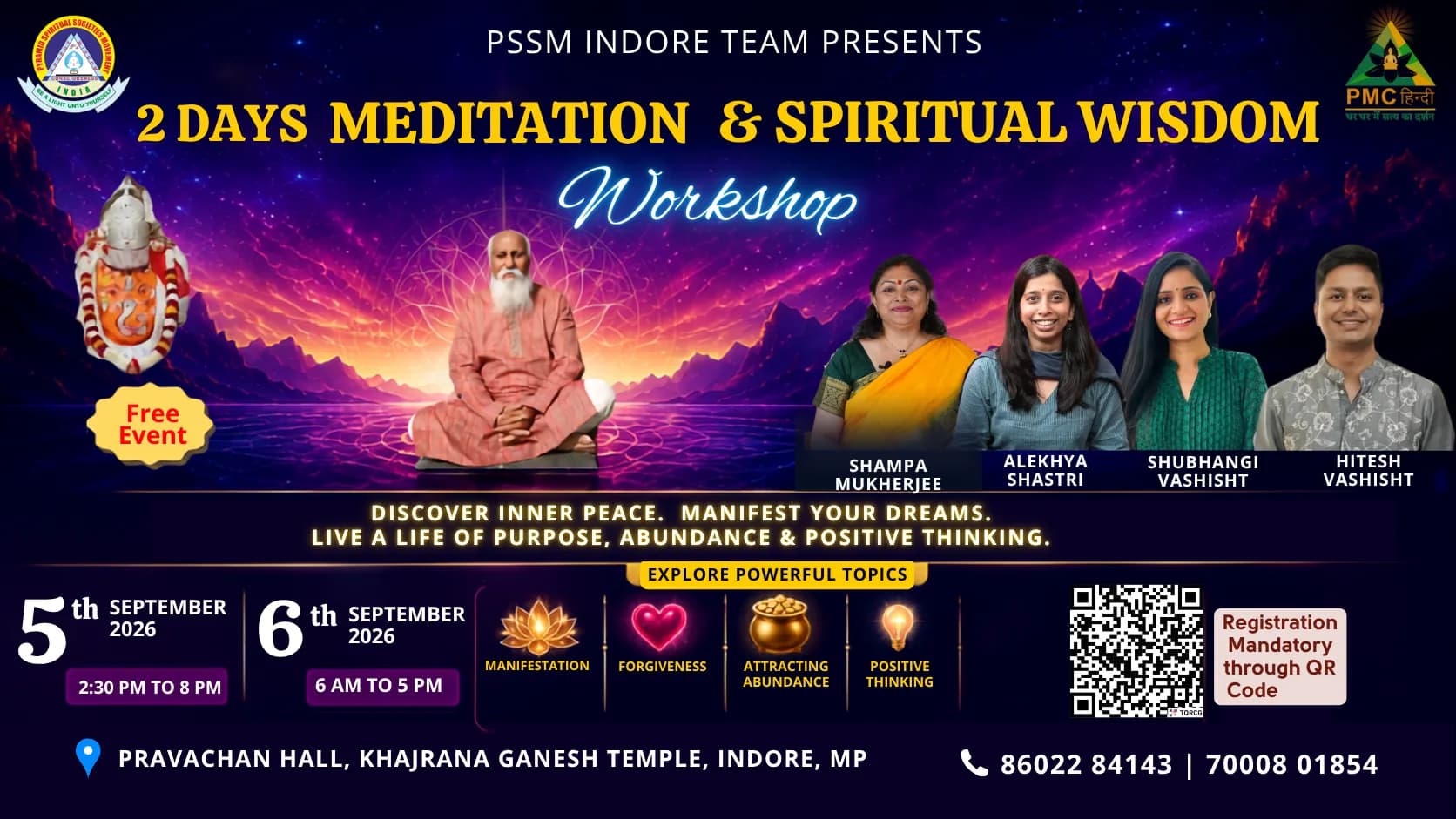 2 Days Meditation & Spiritual Wisdom Workshop
